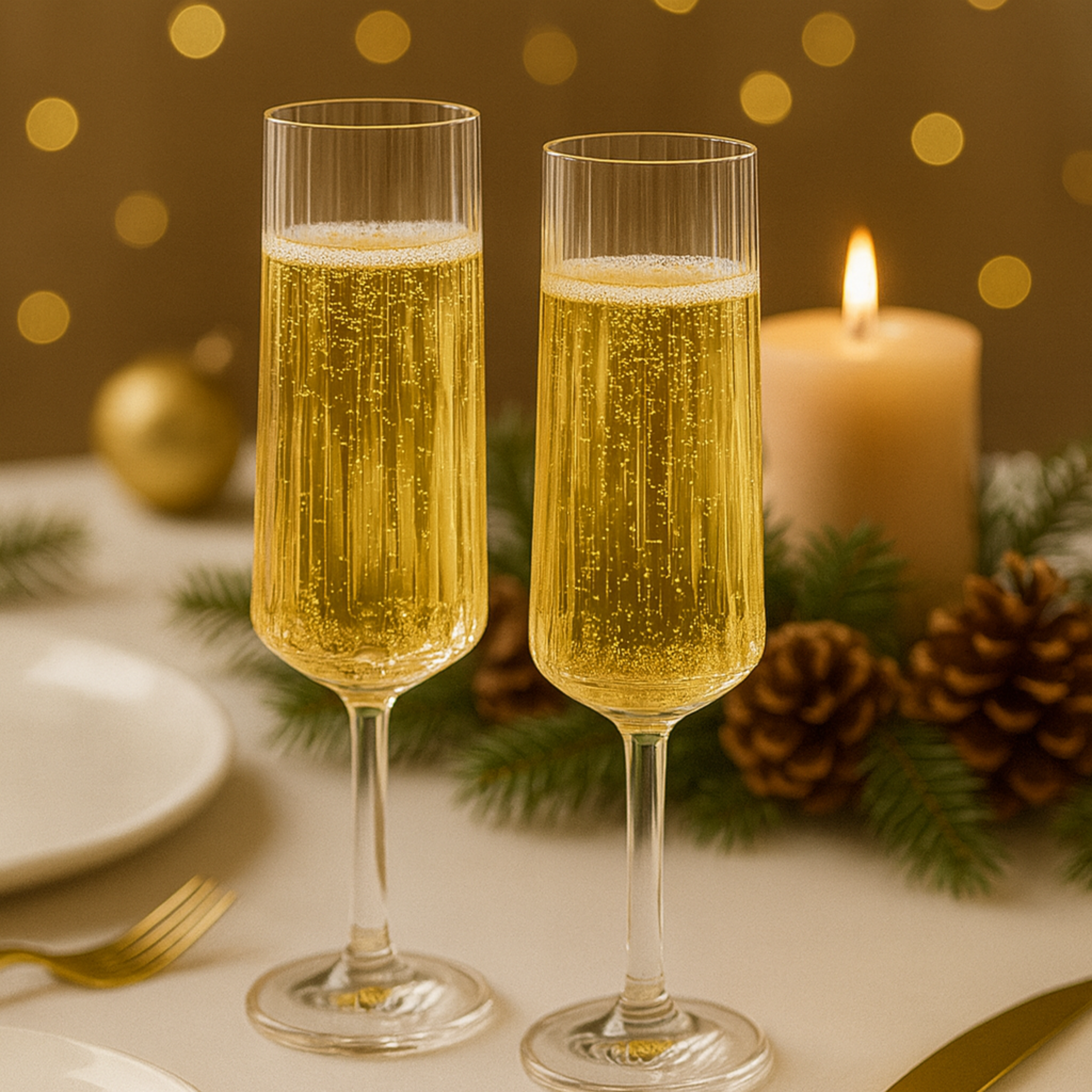 Twee Koziol champagneglazen 100 ml – stijlvol design voor feestelijke gelegenheden