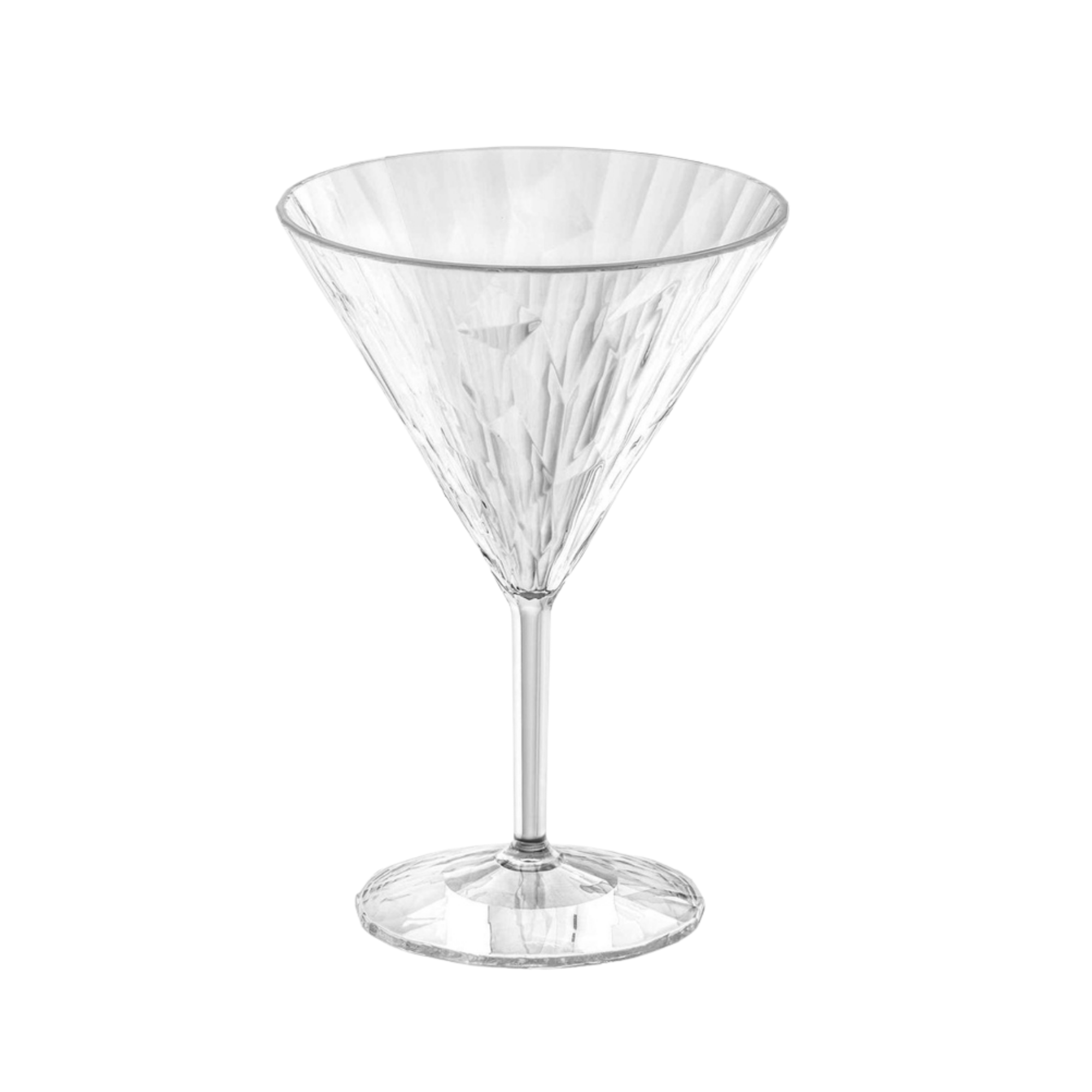 Transparant cocktailglas van 250 ml uit de Koziol Superglas Club No. 12 collectie – duurzaam, breukvrij en vaatwasserbestendig, set van 6.